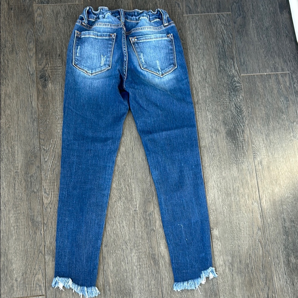 Distressed Blue Denim Jeans - Picture 5 of 6